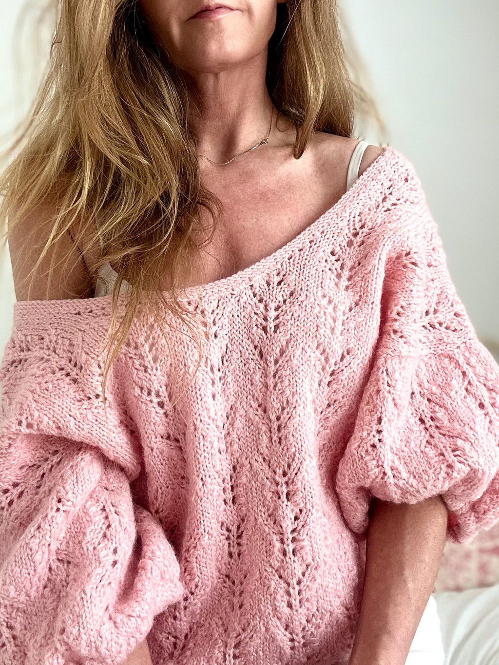 Hand-knitted women's BabyAlpacaBlend sweater, luxury winter gift – Eco Artisan Soft Knitwear for her