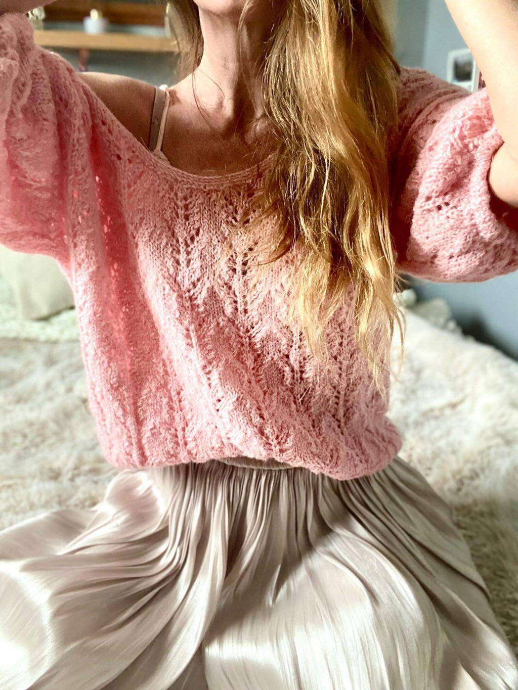 Hand-knitted women's BabyAlpacaBlend sweater, luxury winter gift – Eco Artisan Soft Knitwear for her